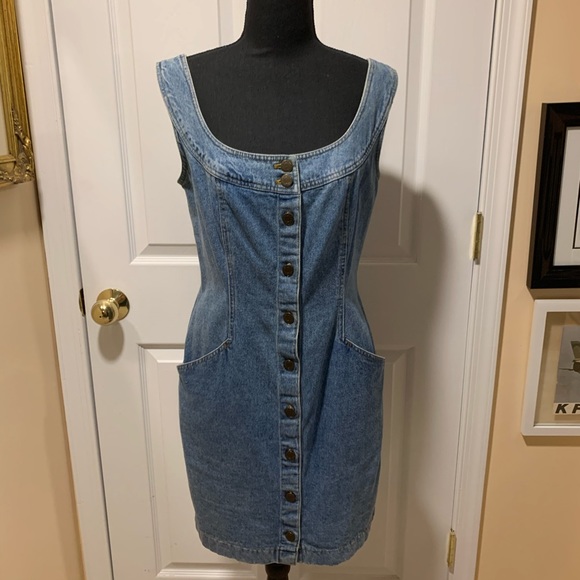 denim dress size 8